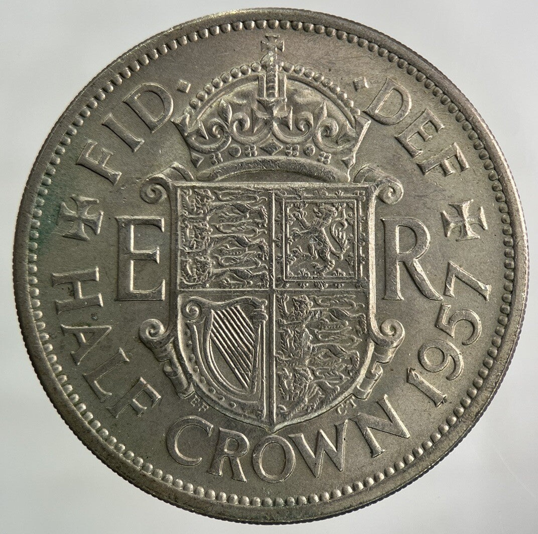 1957 Elizabeth II 2nd Half-Crown Coin | Fine Collectable Grade