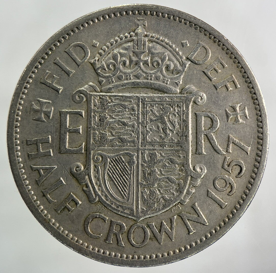 1957 Elizabeth II 2nd Half-Crown Coin | Fine Collectable Grade