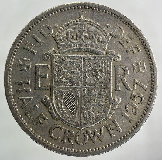 1957 Elizabeth II 2nd Half-Crown Coin | Fine Collectable Grade