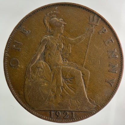 1921 George V One Penny Coin | Collectable Grade