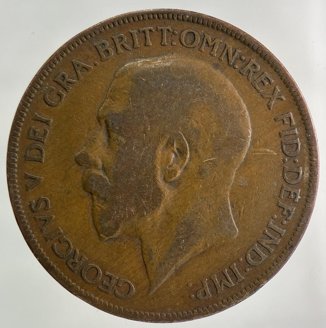 1921 George V One Penny Coin | Collectable Grade