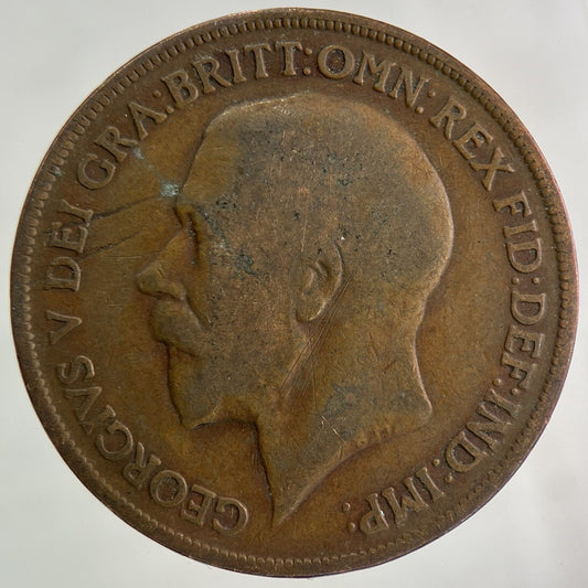 1919 George V One Penny Coin | Collectable Grade