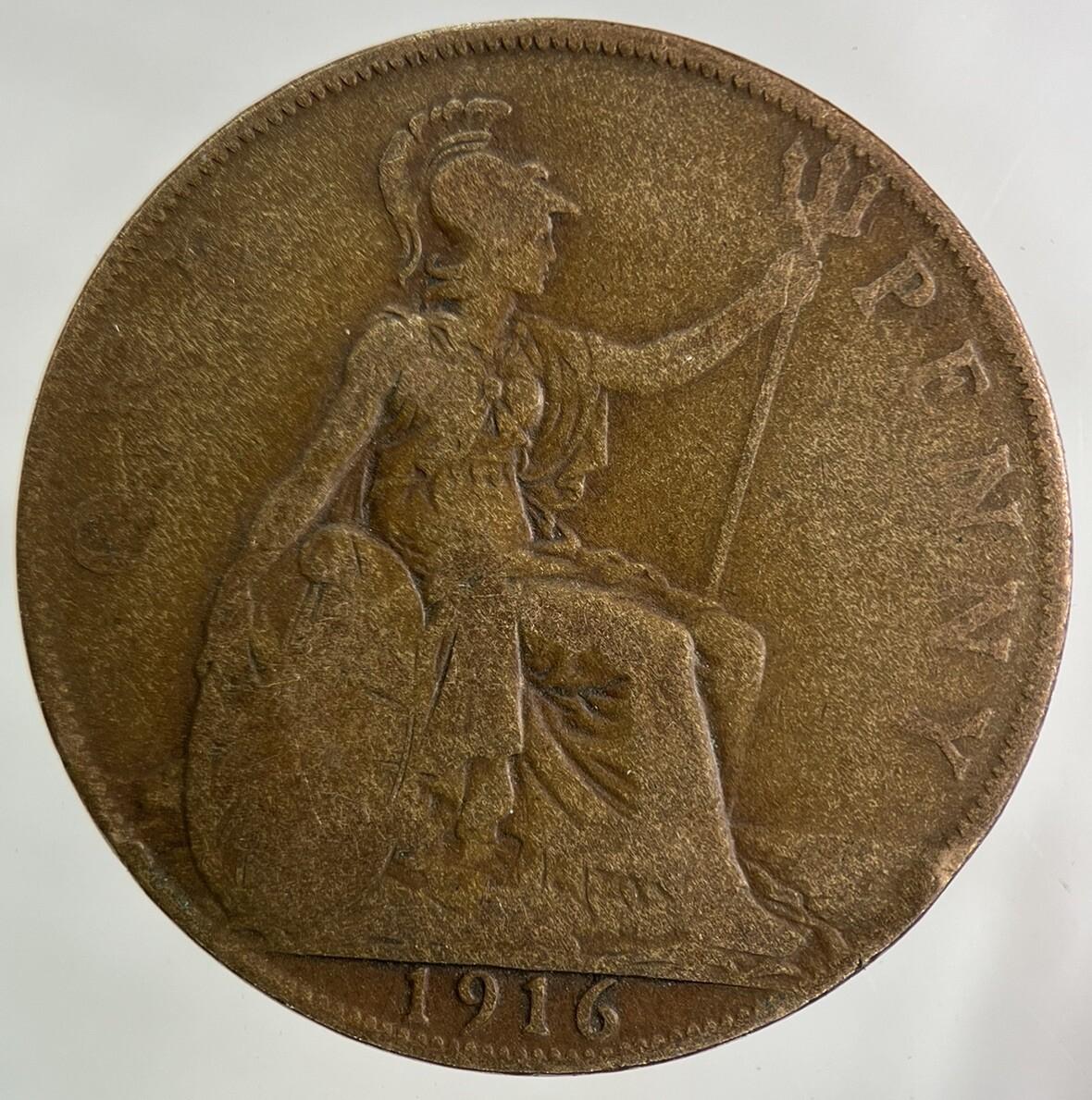 1916 George V One Penny Coin | Collectable Grade