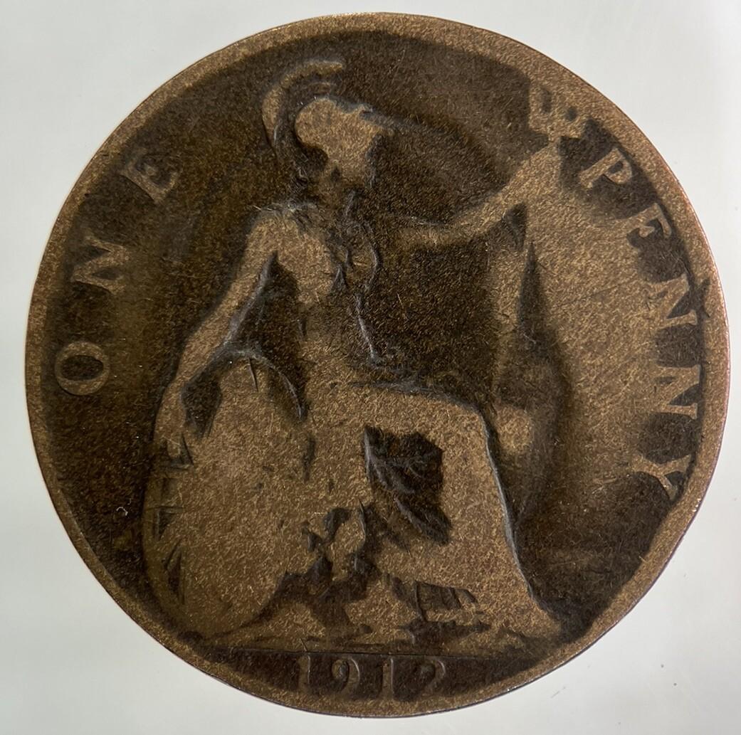 1912 George V One Penny Coin | Collectable Grade