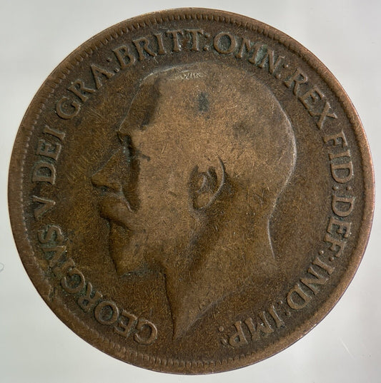 1917 George V One Penny Coin | Collectable Grade