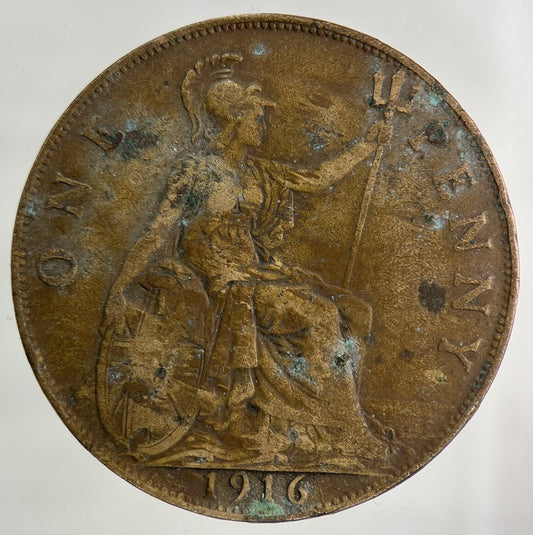 1916 George V One Penny Coin | Collectable Grade