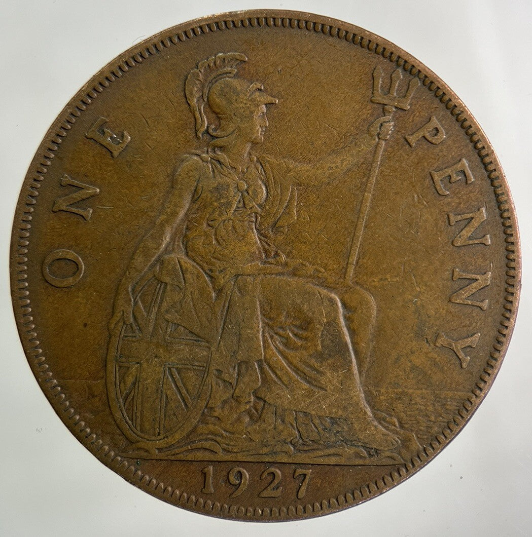 1927 George V One Penny Coin | Fine Collectable Grade