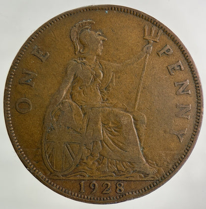 1928 George V One Penny Coin | Fine Collectable Grade