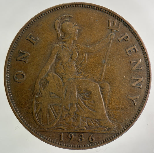 1936 George V One Penny Coin | Fine Collectable Grade