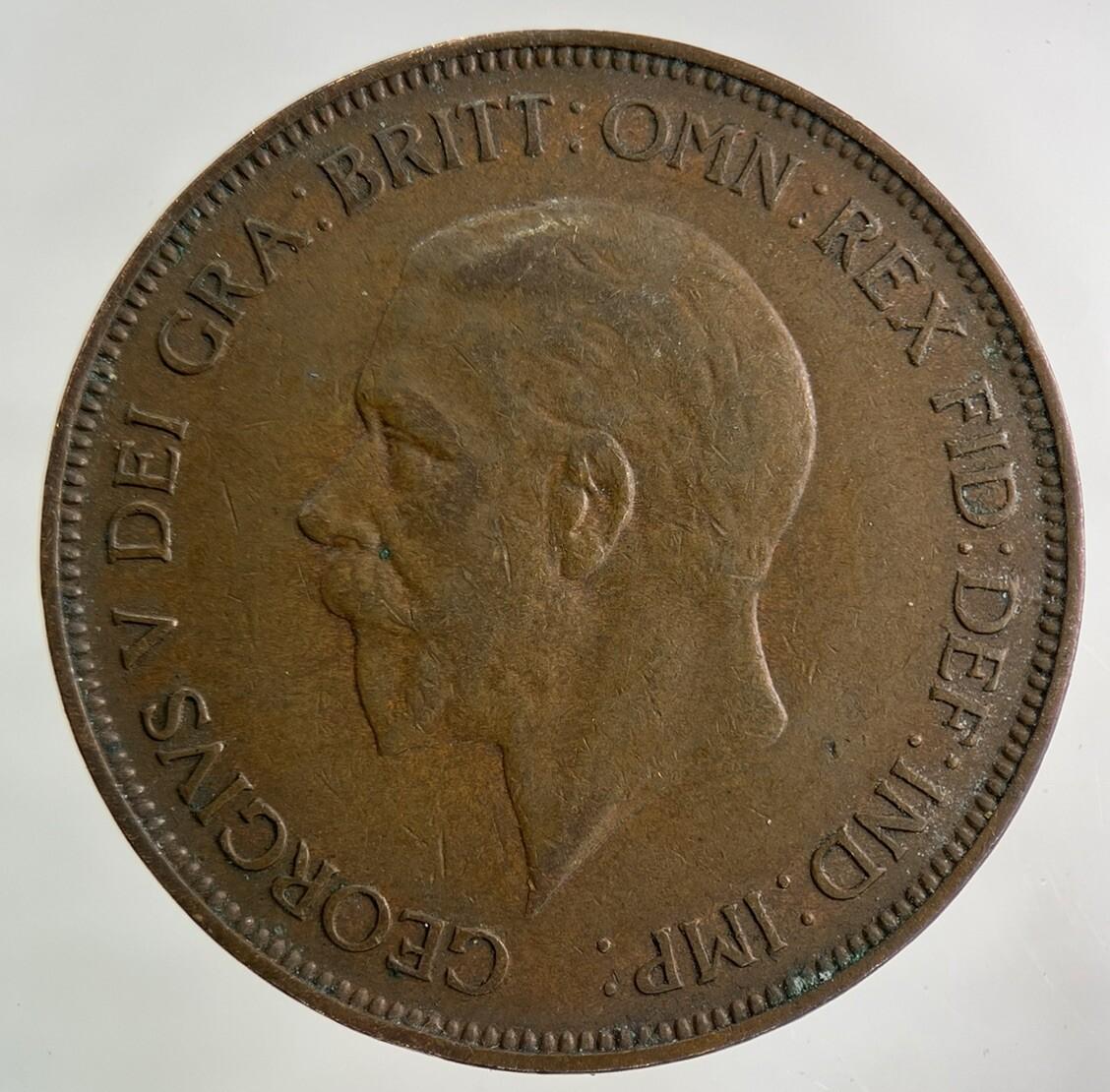 1936 George V One Penny Coin | Very High Grade