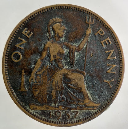1937 George VI One Penny Coin | Fine Collectable Grade
