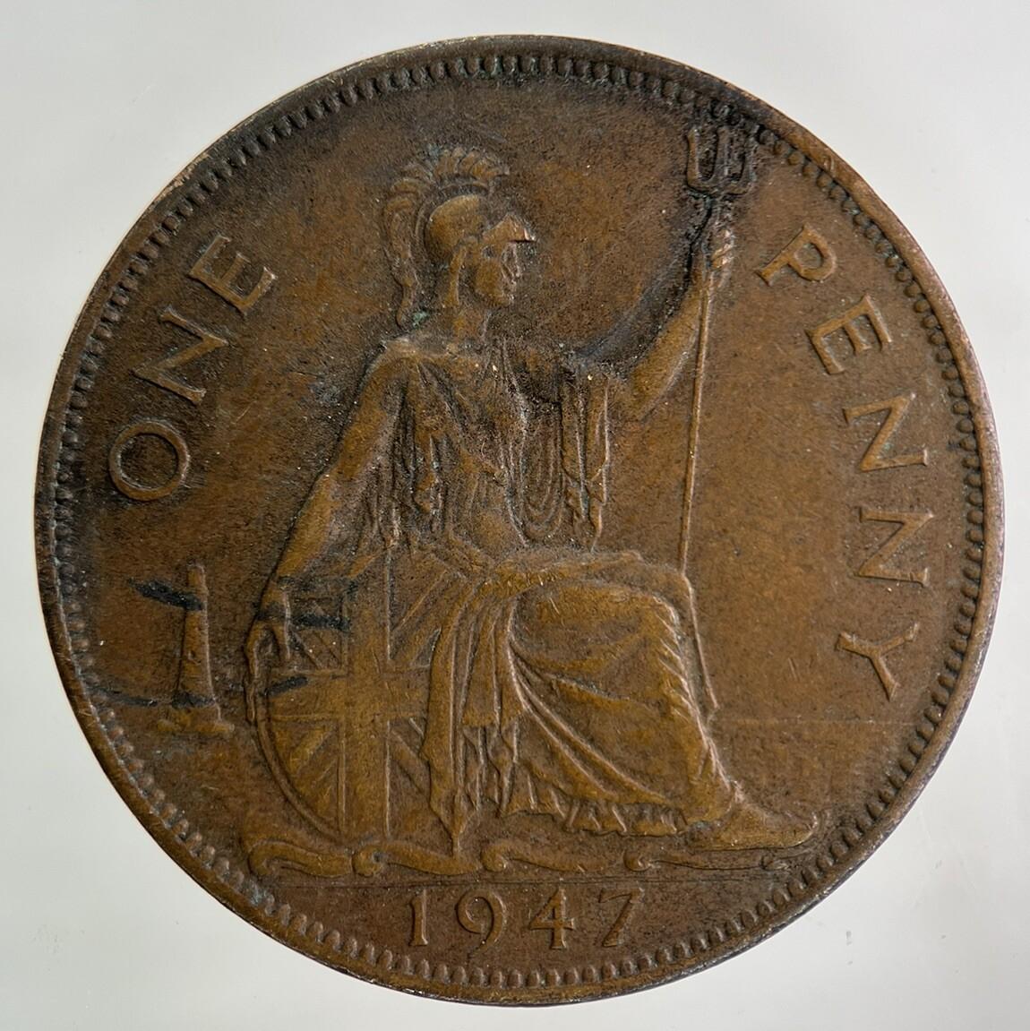 1947 George VI One Penny Coin | Fine Collectable Grade