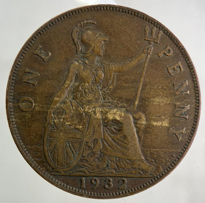 1932 George V One Penny Coin | Fine Collectable Grade