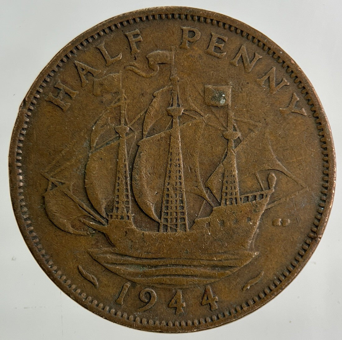 1944 George VI Half-Penny Coin | Collectable Grade