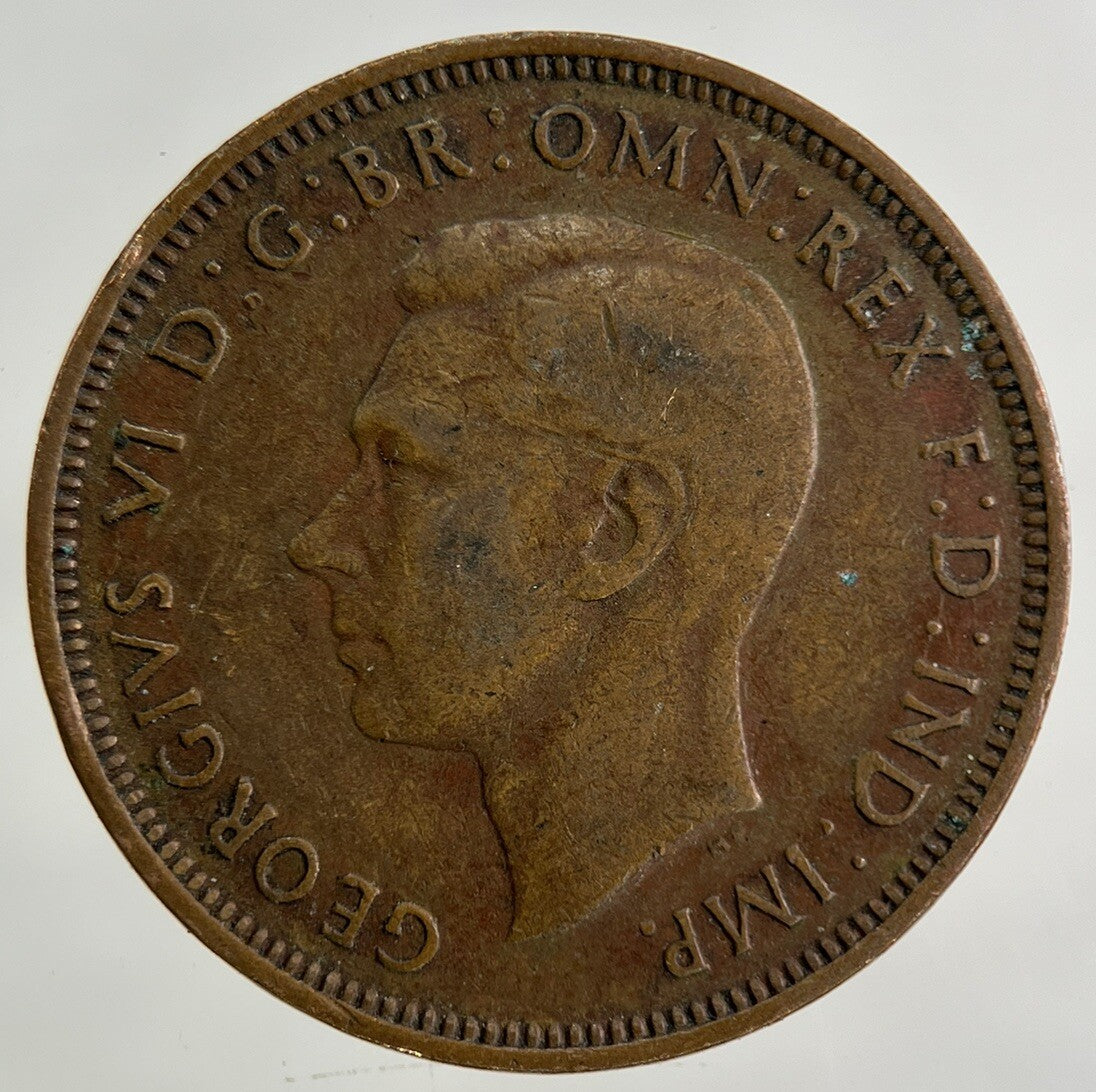 1944 George VI Half-Penny Coin | Fine Collectable Grade