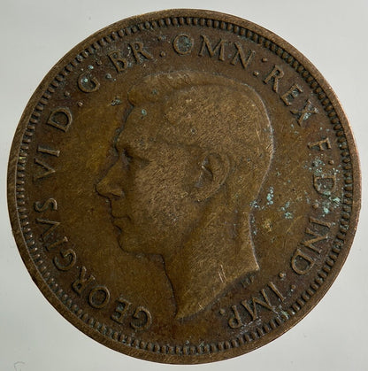 1939 George VI Half-Penny Coin | Collectable Grade