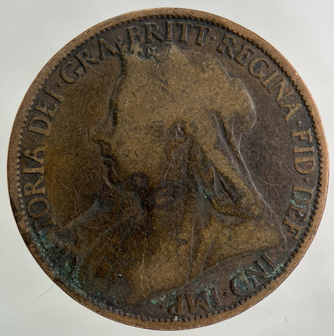 1899 Victoria One Penny Coin | Fair Grade