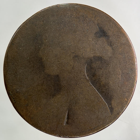 British Victoria One Penny Coin | Worn Grade