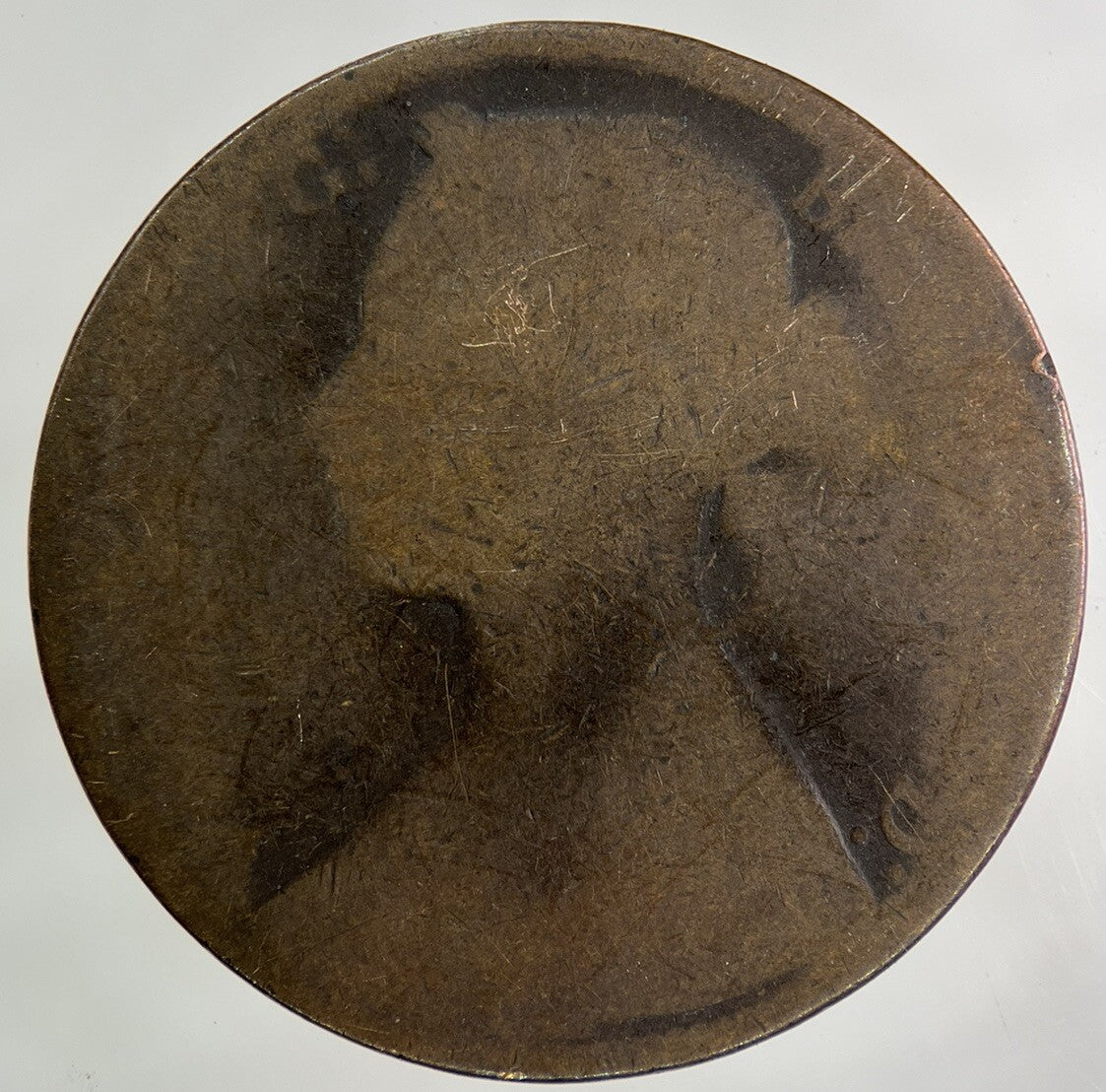 British Victoria One Penny Coin | Worn Grade