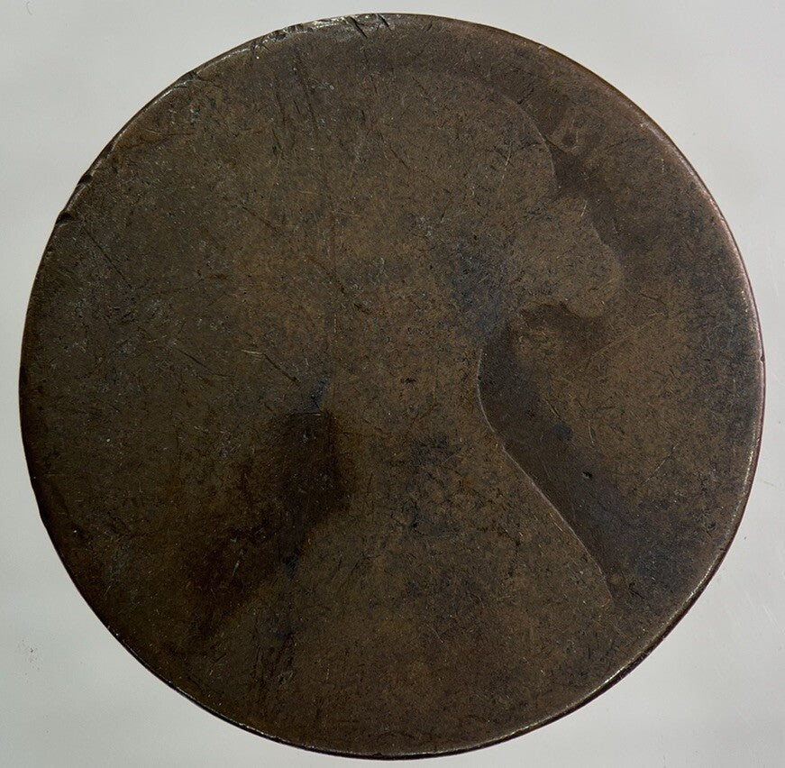 British Victoria One Penny Coin | Worn Grade