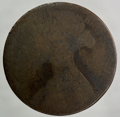 British Victoria One Penny Coin | Worn Grade