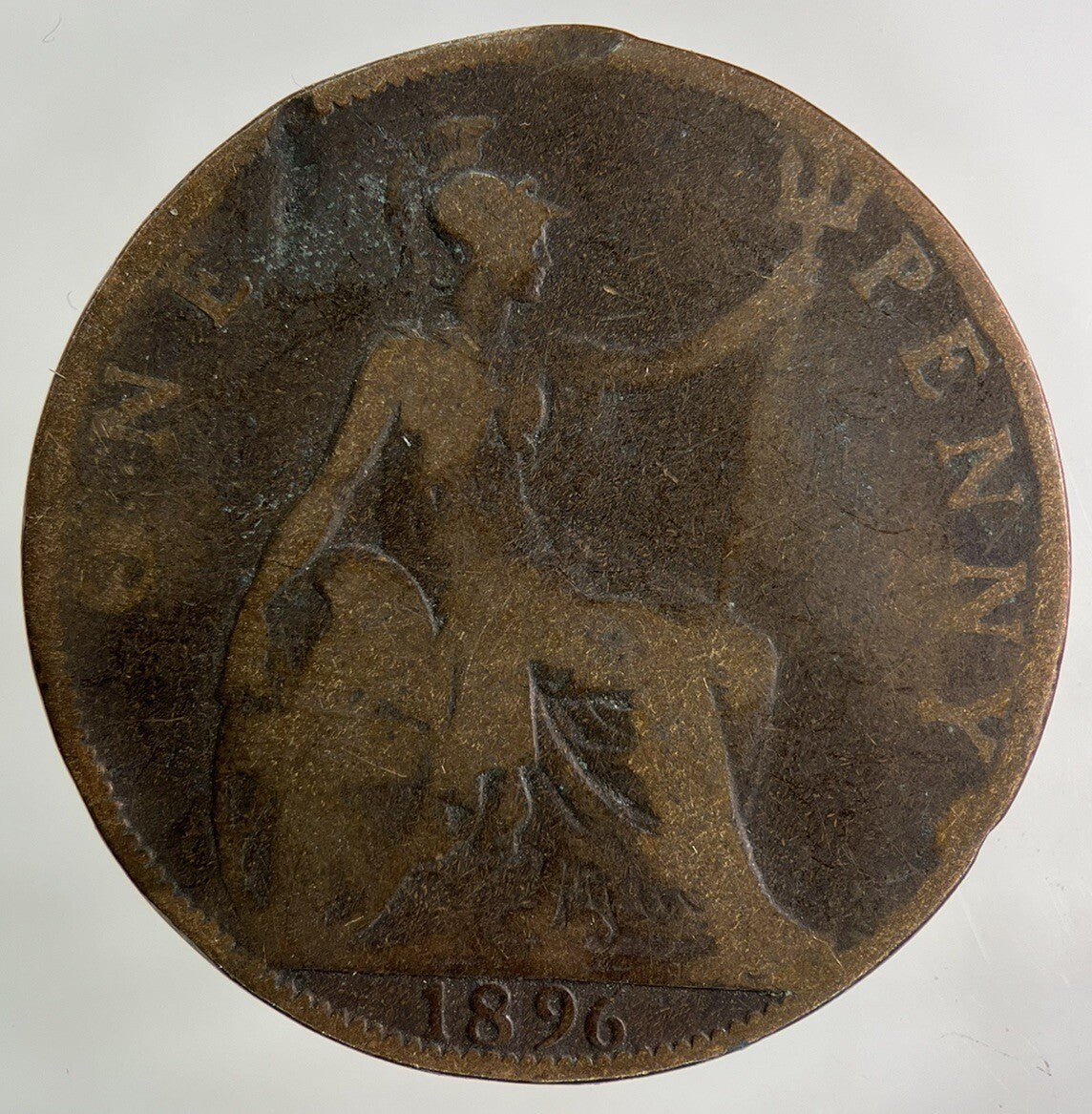 1896 Victoria One Penny Coin | Fair Grade