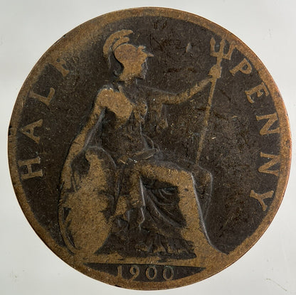 1900 Victoria Half-Penny Coin | Collectable Grade