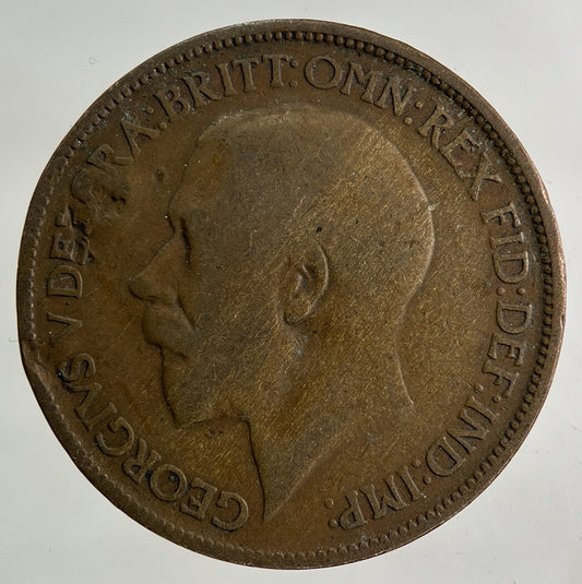 1920 George V Half-Penny Coin | Fair Grade