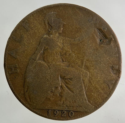 1920 George V Half-Penny Coin | Fair Grade