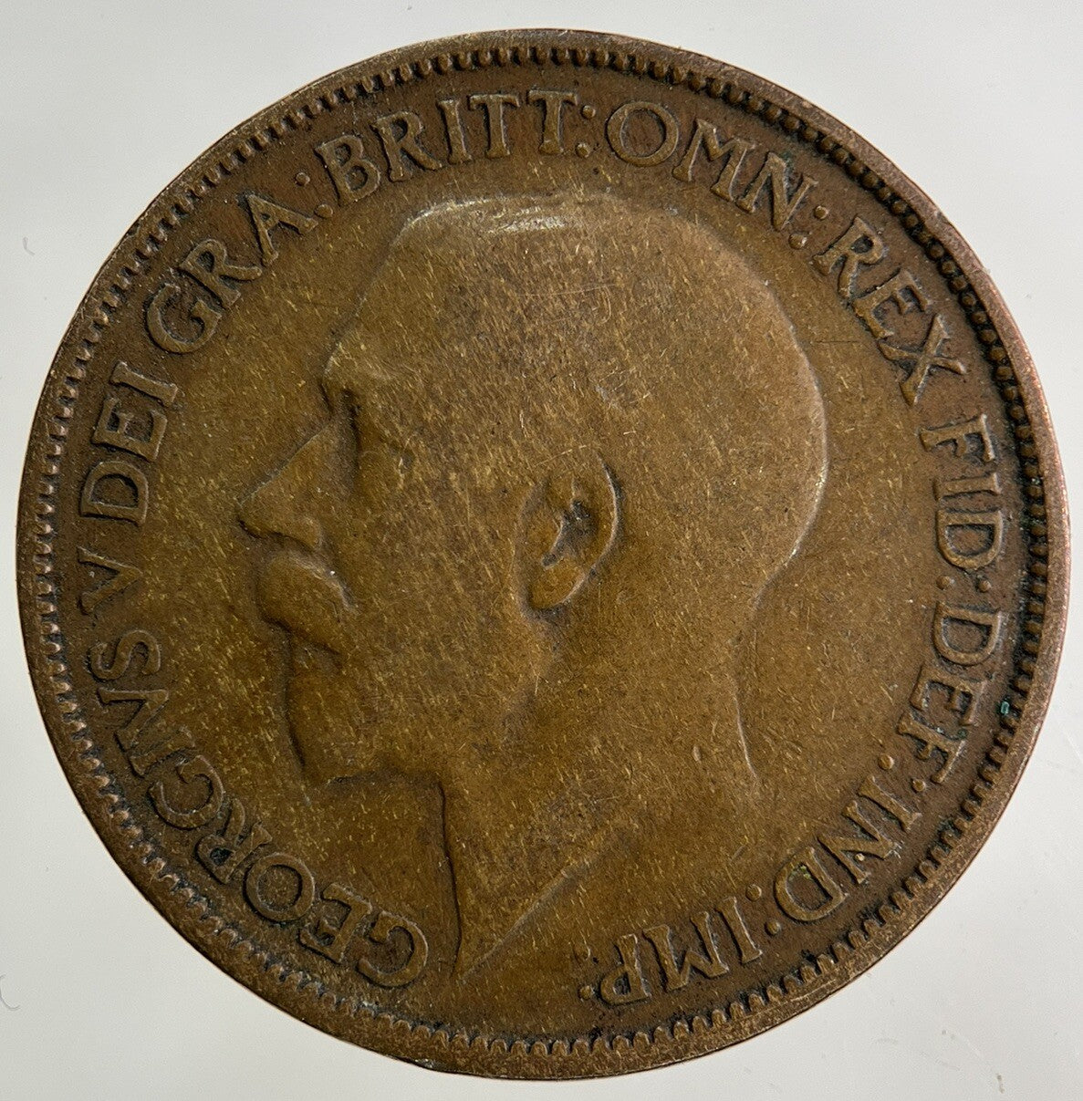 1922 George V Half-Penny Coin | Fair Grade