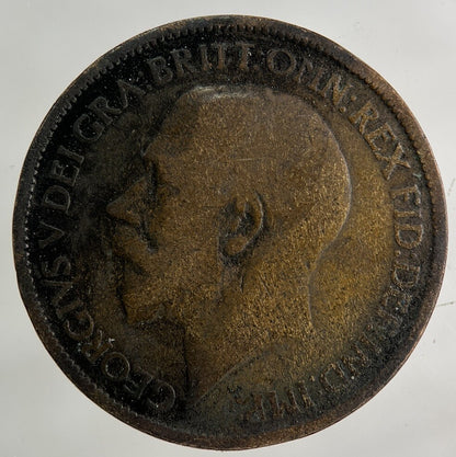 1918 George V Half-Penny Coin | Collectable Grade