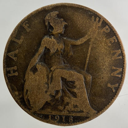 1918 George V Half-Penny Coin | Collectable Grade