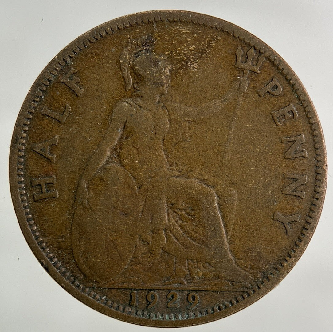 1929 George V Half-Penny Coin | Collectable Grade