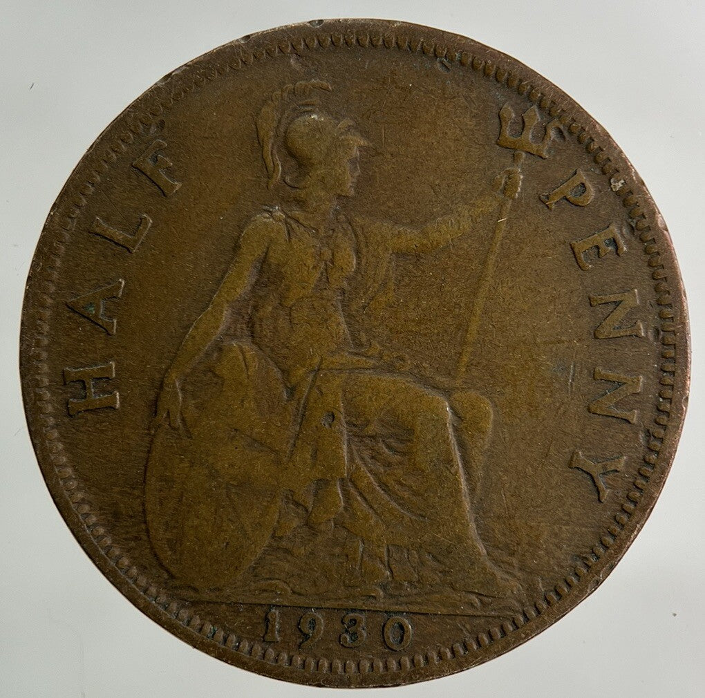 1930 George V Half-Penny Coin | Collectable Grade