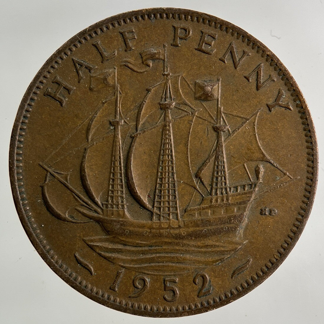 1952 George VI Half-Penny Coin | Fine Collectable Grade