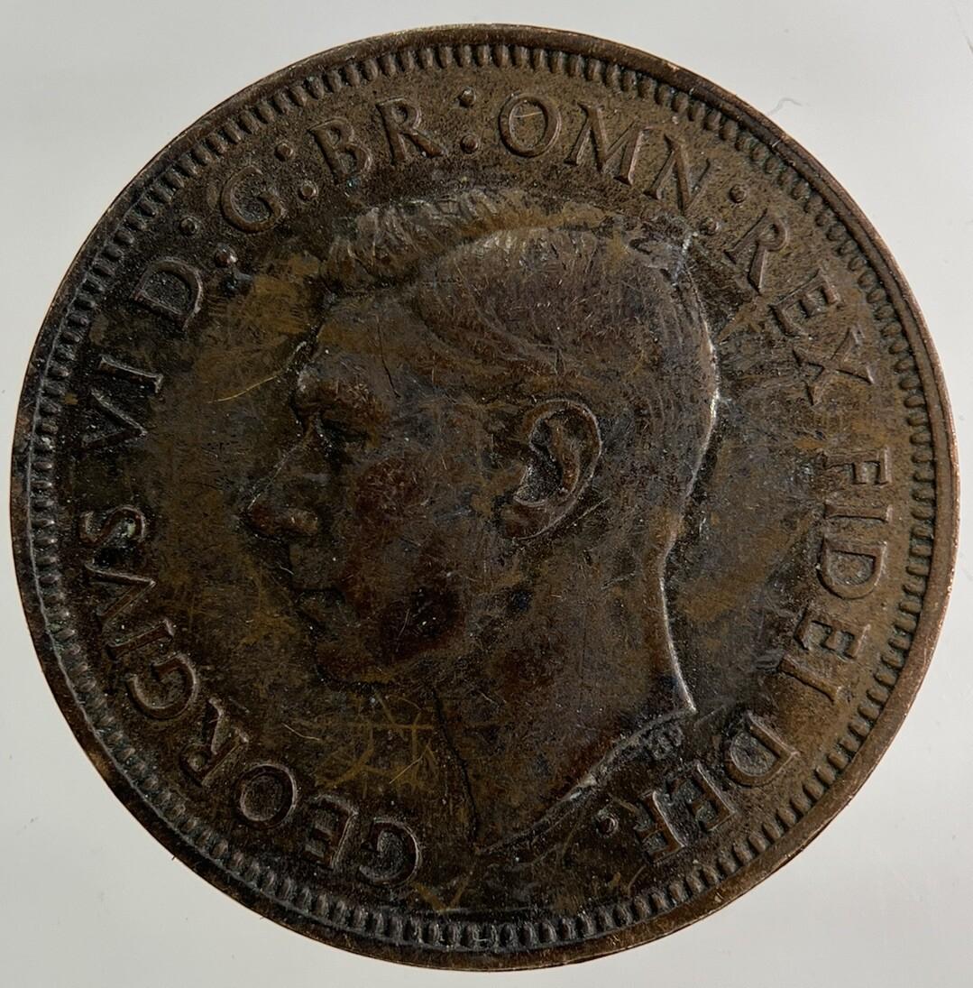 1952 George VI Half-Penny Coin | Fine Collectable Grade