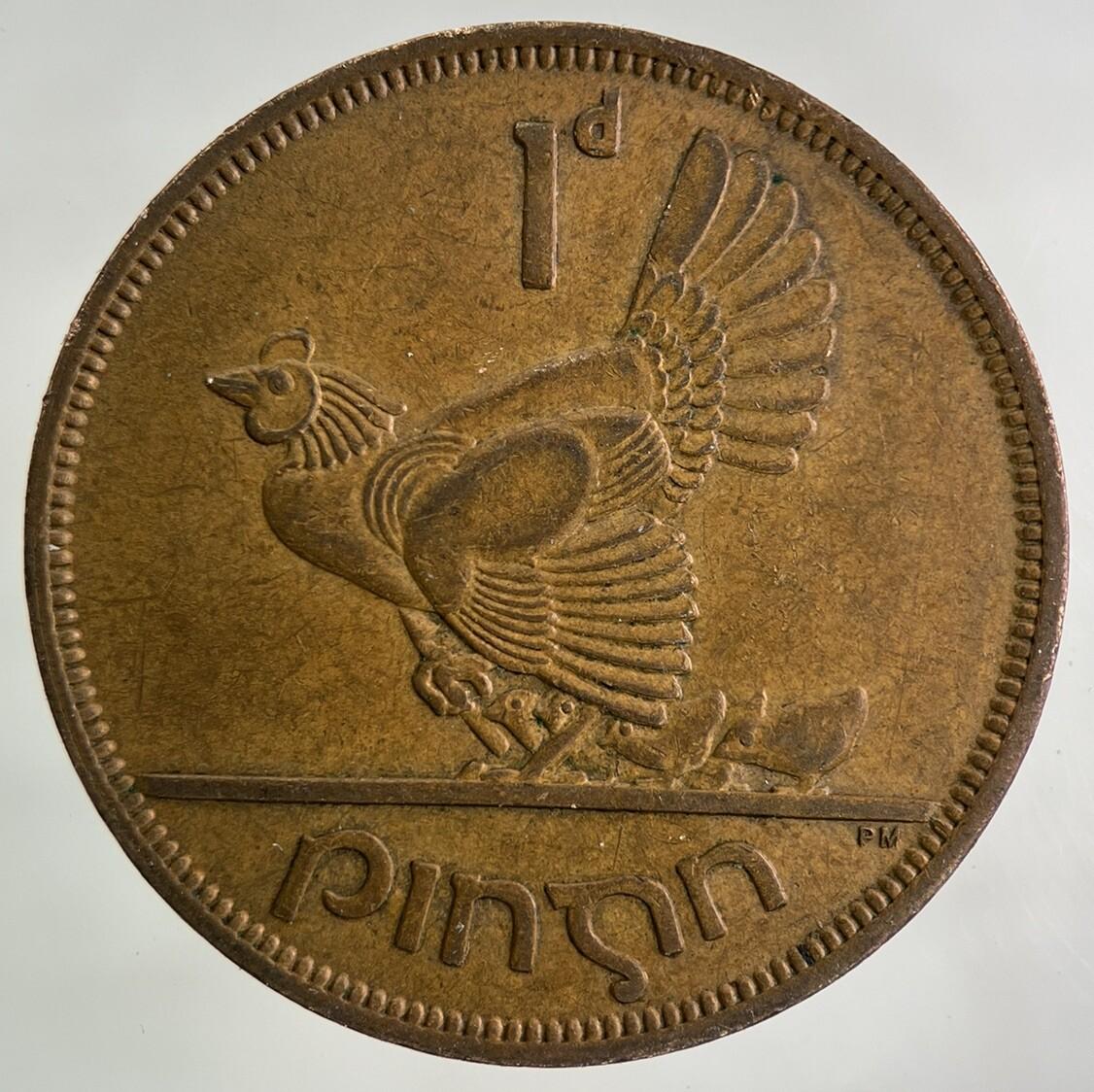 1965 Irish One Penny Coin | Fine Collectable Grade