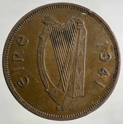 1941 Irish One Penny Coin | Fine Collectable Grade