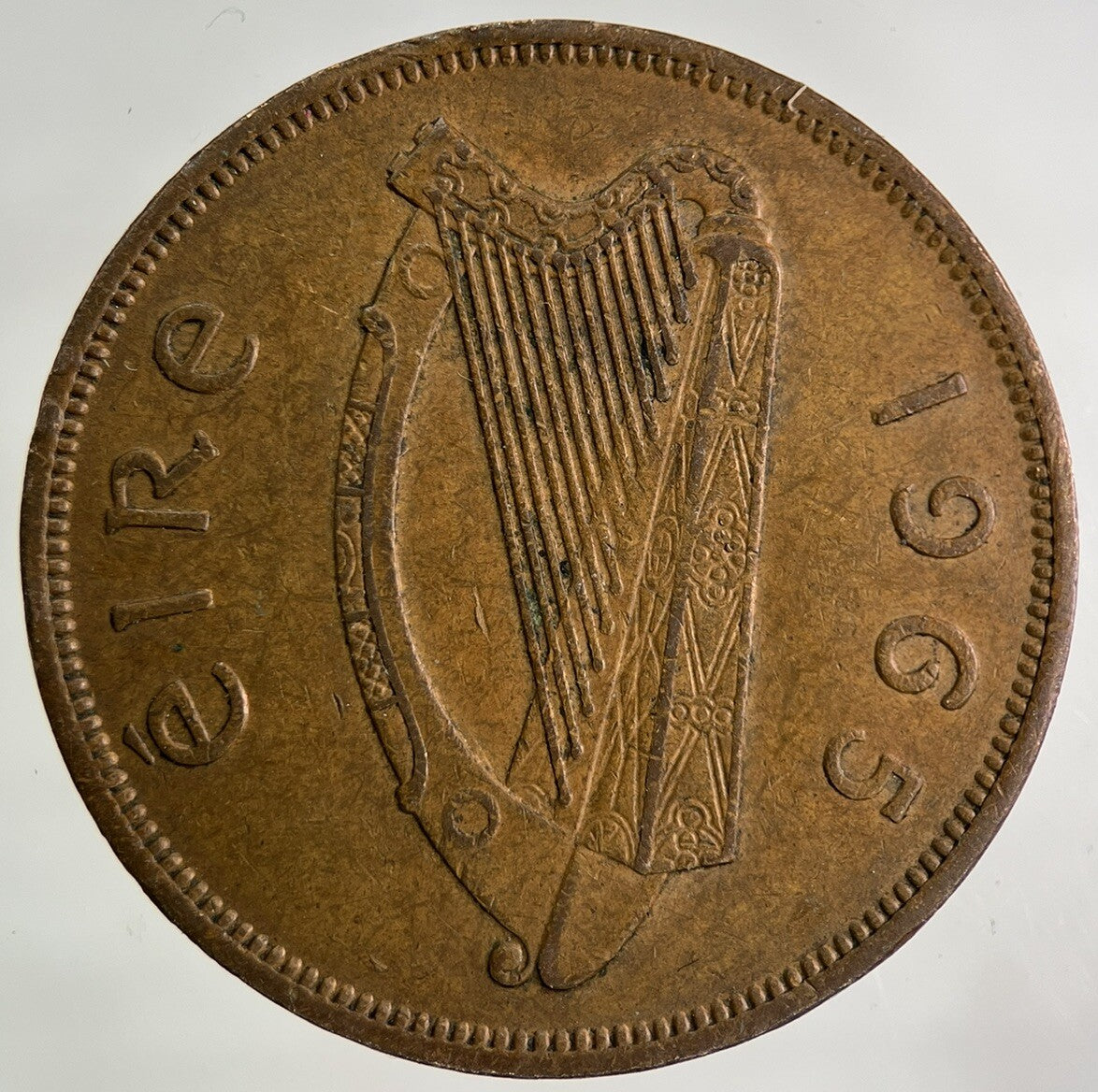 1965 Irish One Penny Coin | Fine Collectable Grade