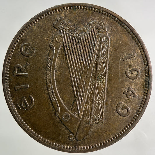 1949 Irish One Penny Coin | Very High Grade
