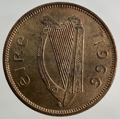 1966 Irish Half-Penny Coin | Very Fine Grade