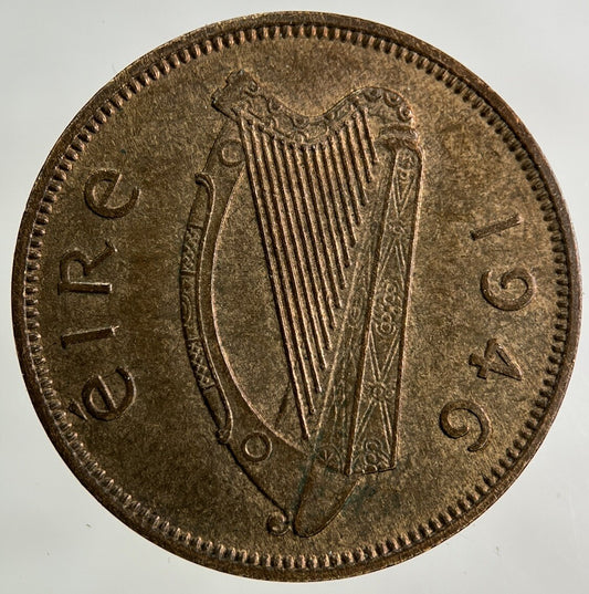 1946 Irish Half-Penny Coin | Very Fine Grade