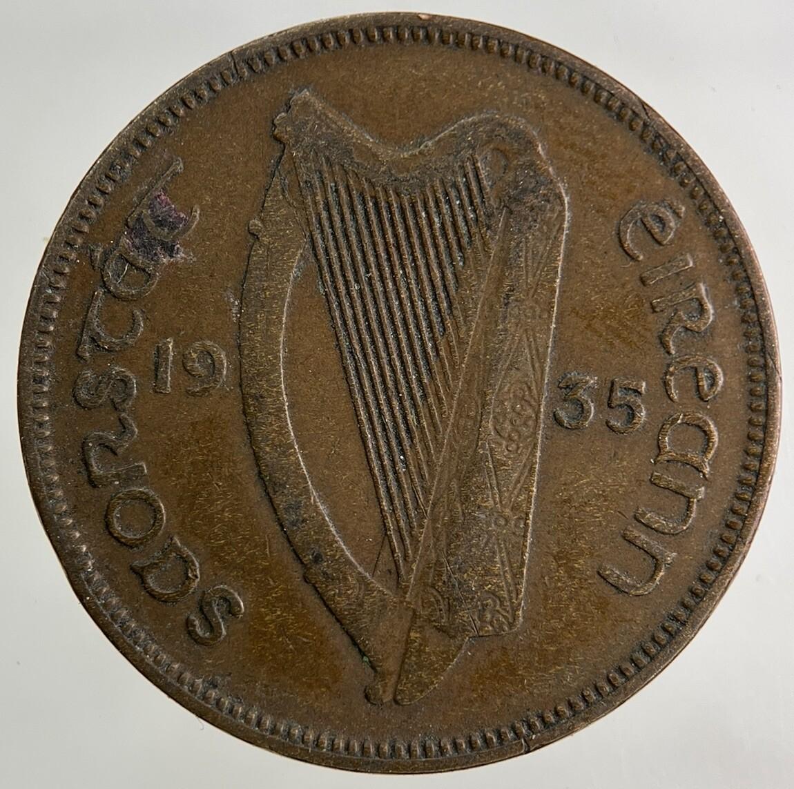 1935 Irish Half-Penny Coin | Collectable Grade