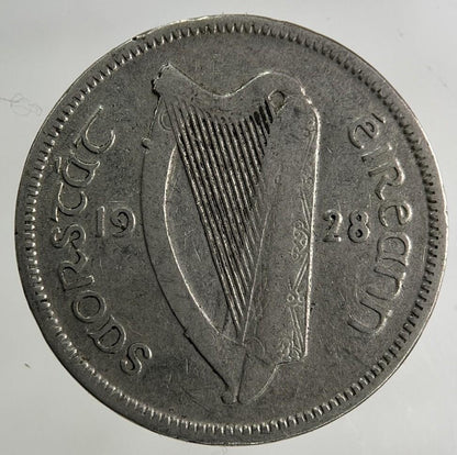 1928 Irish Sixpence Coin | Fine Collectable Grade