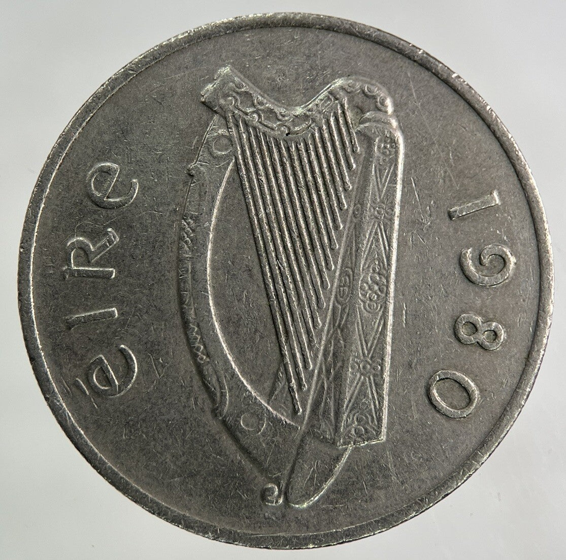 1980 Irish 10p Ten-Pence Coin | Fine Collectable Grade