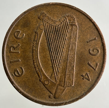 1974 Irish 1p One-Pence Coin | Fine Collectable Grade