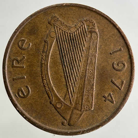 1974 Irish 1p One-Pence Coin | Fine Collectable Grade