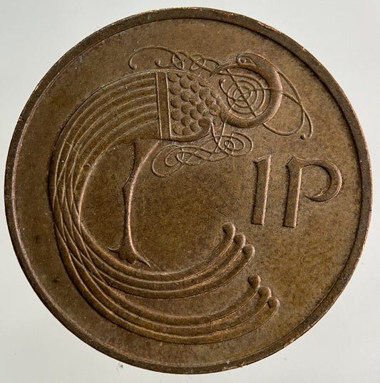 1976 Irish 1p One-Pence Coin | Fine Collectable Grade