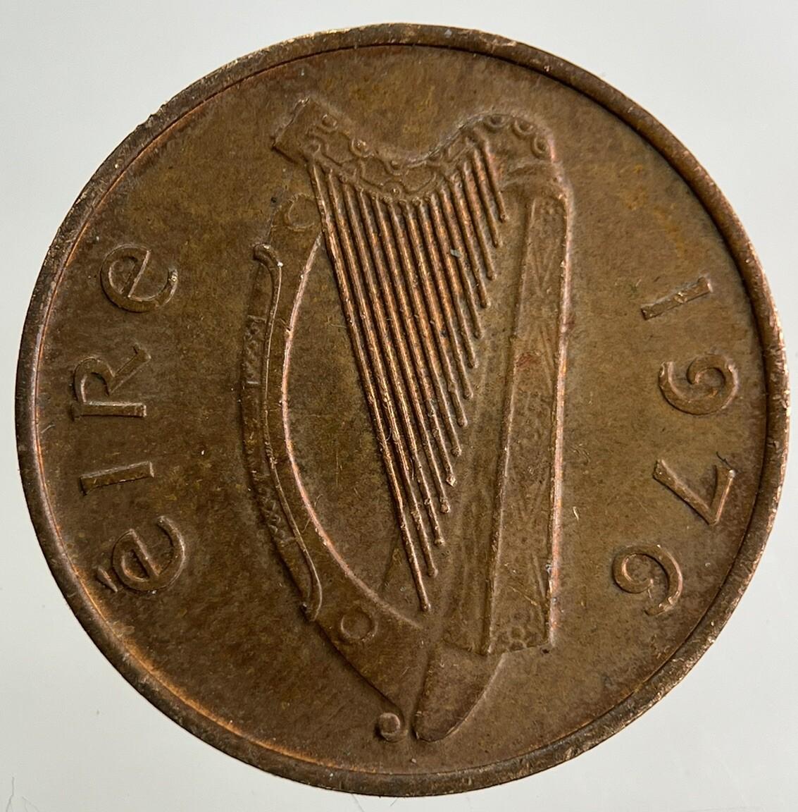 1976 Irish 1p One-Pence Coin | Fine Collectable Grade
