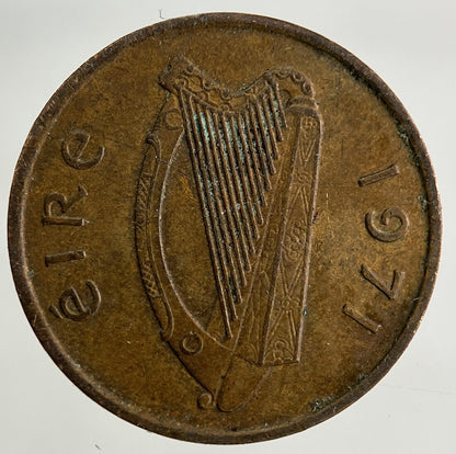 1971 Irish 1/2p Half-Pence Coin | Fine Collectable Grade